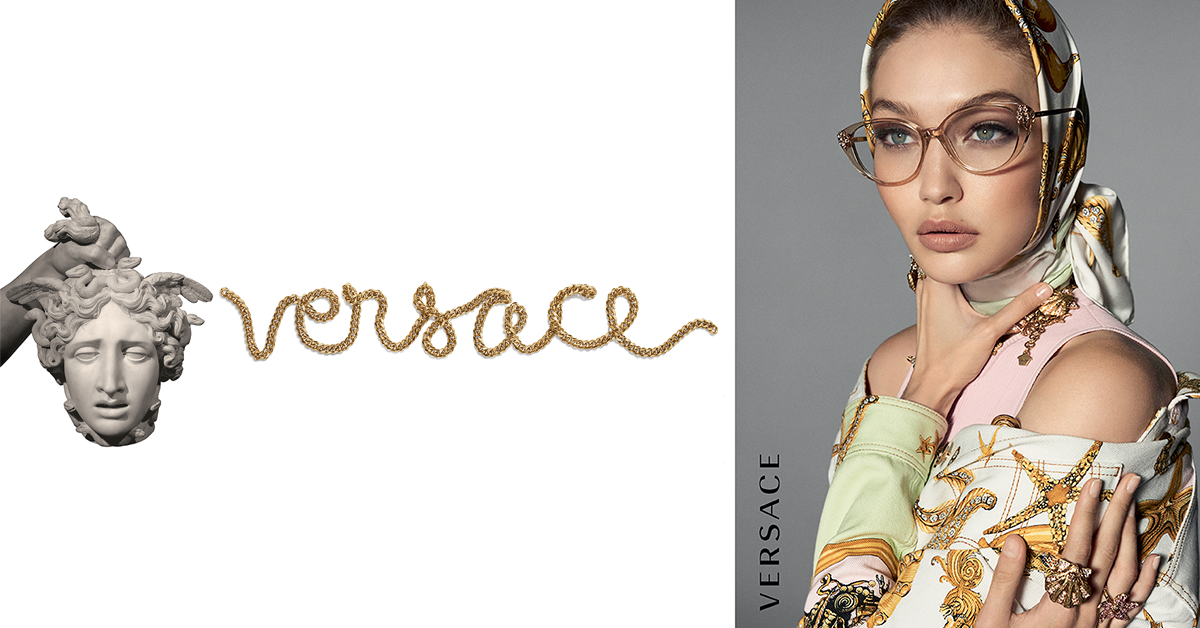 women's versace cat eye glasses