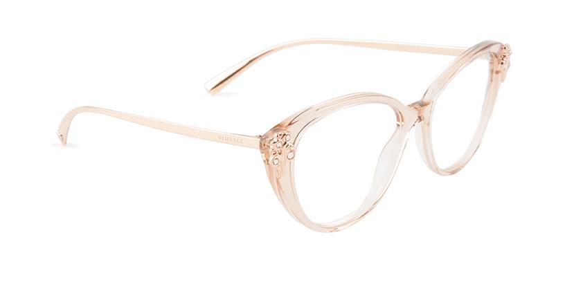 VERSACE VE3262B TRANSPARENT BROWN GOLD STYLE#: 100417