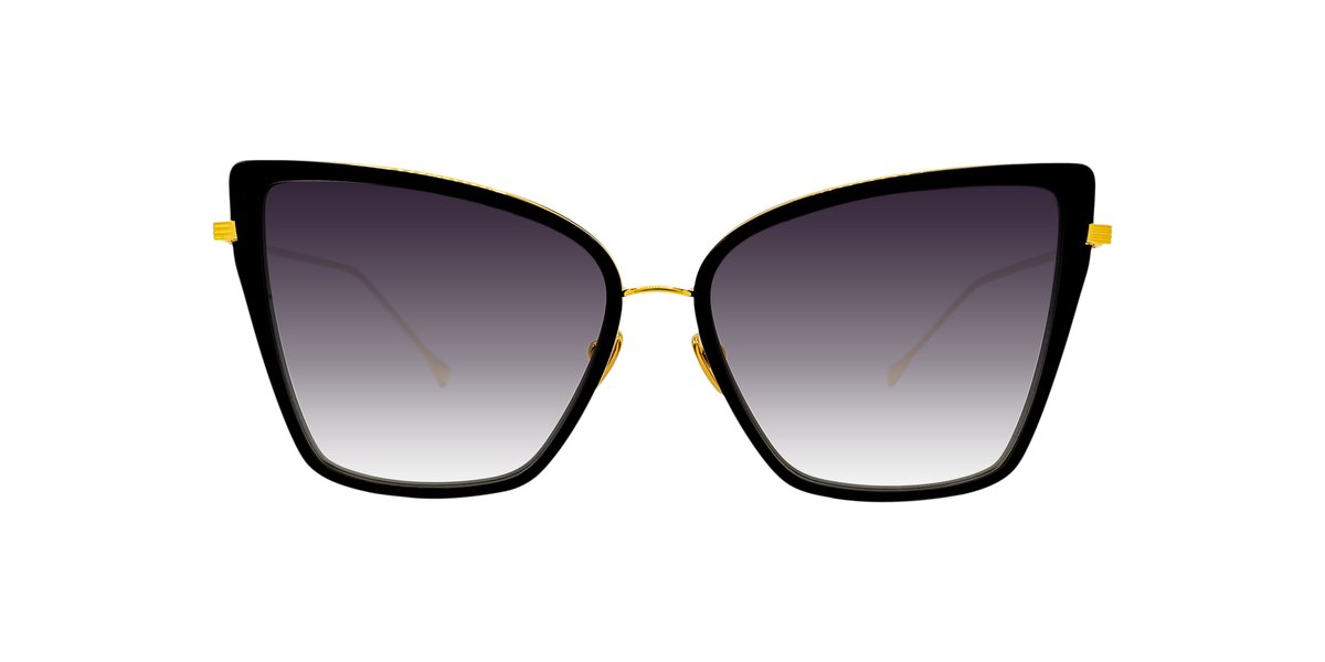 Dita - Sunbird Black Gold/Black Gradient Cat Eye Women Sunglasses