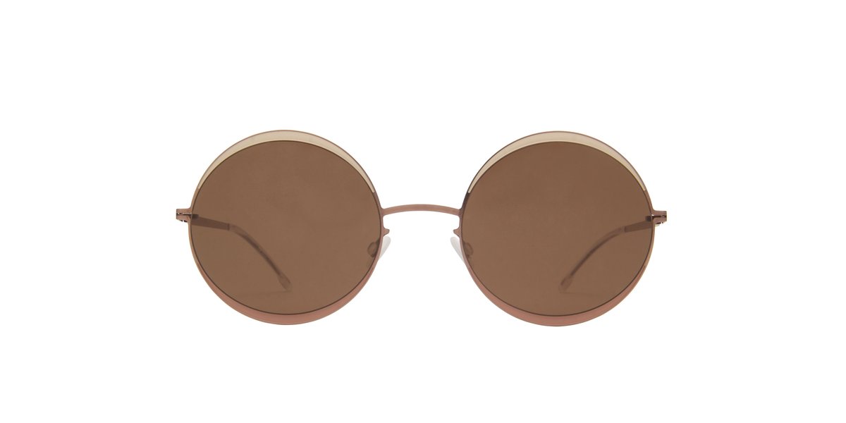 Mykita - Iris Purple bronze:Sand:Pi Round Unisex Sunglasses