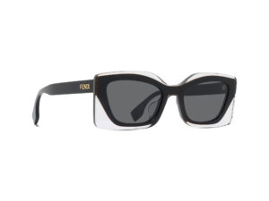 Fendi Exclusive Collection Black Clear Cateye