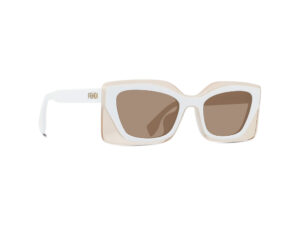 Fendi Exclusive Collection White Clear Cateye