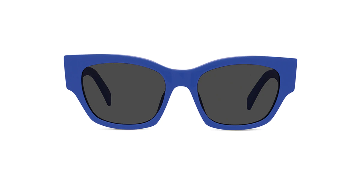CL40197U Blue:Smoke Square Unisex Sunglasses