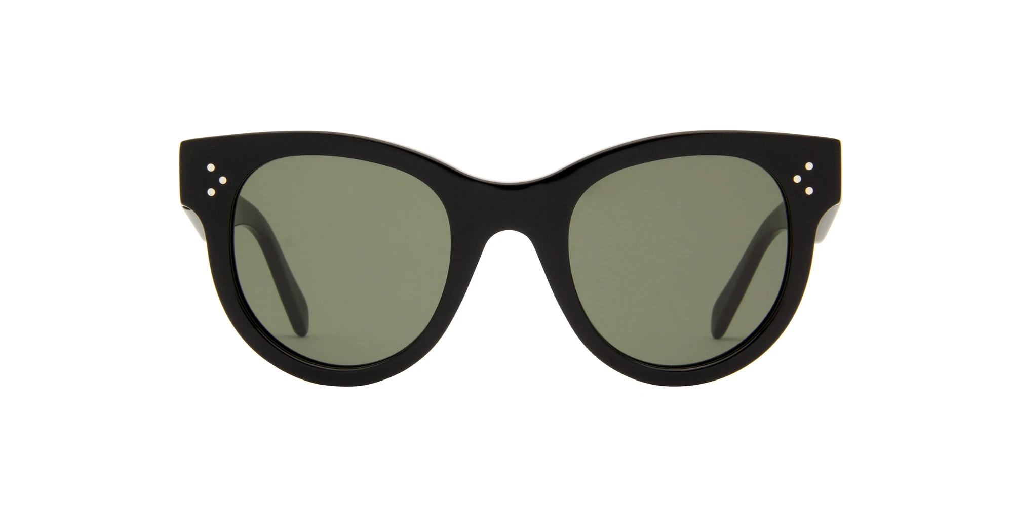 CL4003IN Shiny Black/Green Oval Women Sunglasses - 48mm