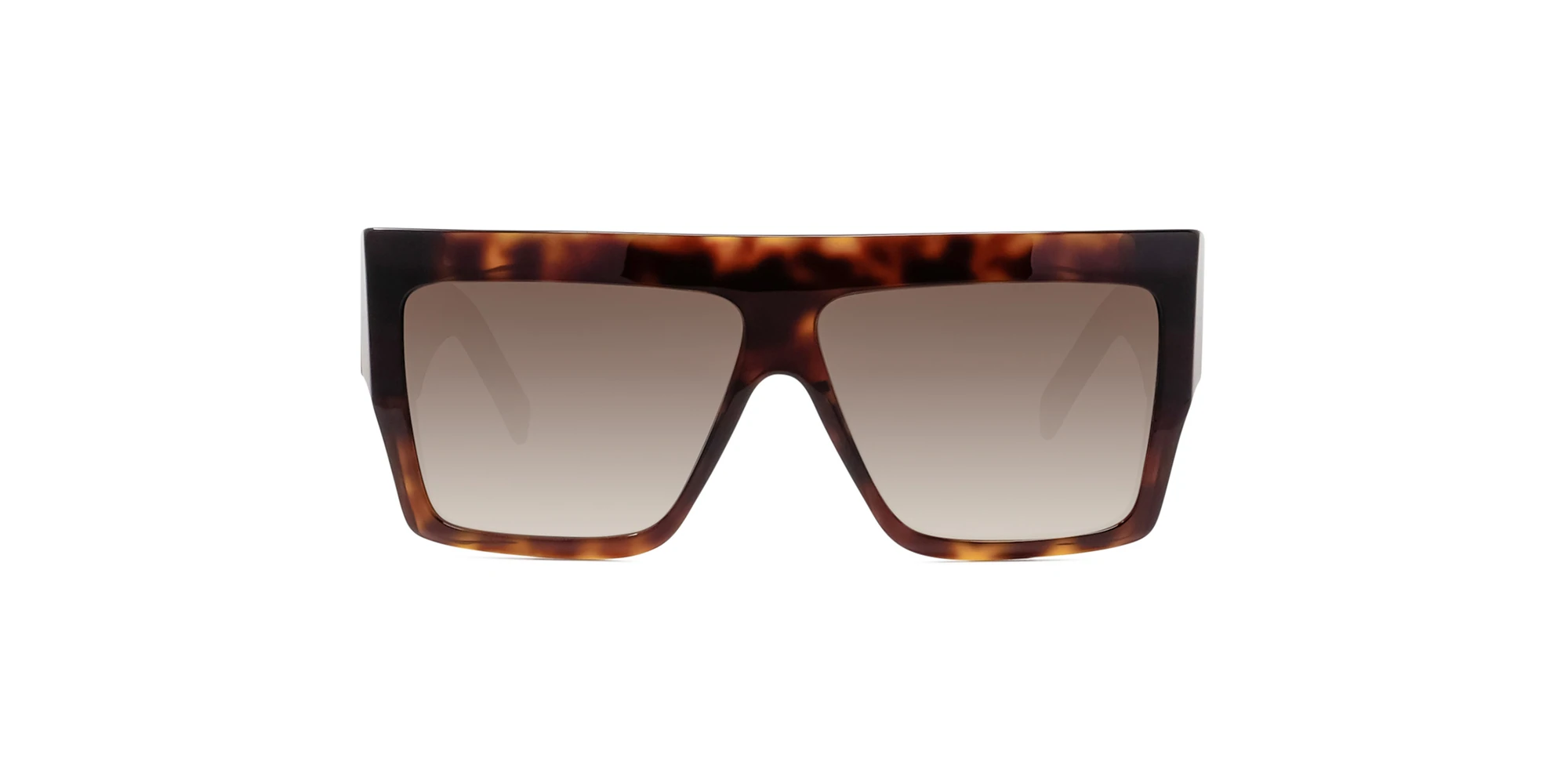 Celine - Cl40092I Dark Havana Gradient Brown Geometric Women Sunglasses