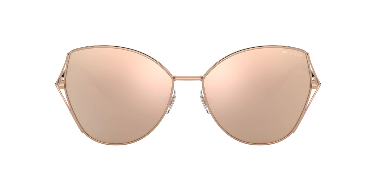 Tiffany - Rubedo:Rose Gold Mirror Butterfly Women Sunglasses
