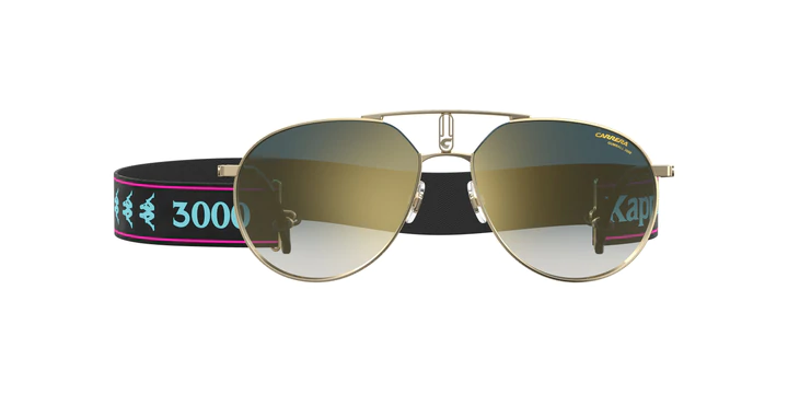 Carrera - 1025 SE Gold Blue Shaded Gold Mirror Aviator Men Sunglasses
